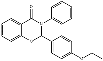 2-(4-Ethoxyphenyl)-3-phenyl-2H-1,3-benzoxazin-4(3H)-one Struktur