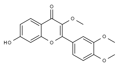 2-(3,4-Dimethoxyphenyl)-7-hydroxy-3-methoxy-4H-chromen-4-one Structure