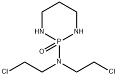 ヘキサヒドロ-2-[ビス(2-クロロエチル)アミノ]-1,3,2-ジアザホスホリン2-オキシド 化学構造式