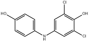 3,5-DICHLORO-4,4'-DIHYDROXYDIPHENYLAMINE Struktur