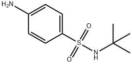 N-叔丁基-4-氨基苯磺酰胺 结构式