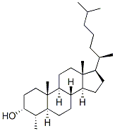 Cholestan-3-ol, 4-methyl-, (3alpha,4alpha,5alpha)- Structure