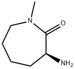 (S)-3-氨基-1-甲基氮杂环庚烷-2-酮盐酸盐 结构式