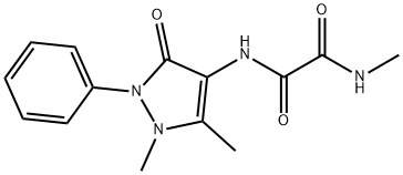 N-(2,3-Dihydro-1,5-dimethyl-3-oxo-2-phenyl-1H-pyrazol-4-yl)-N'-methylethanediamide Struktur