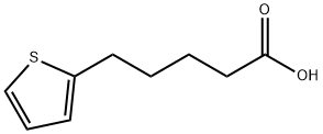 5-(2-チエニル)ペンタン酸 化学構造式
