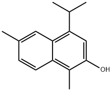1,6-ジメチル-4-(1-メチルエチル)ナフタレン-2-オール 化学構造式