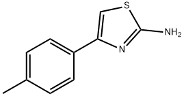 2-氨基-4-(对甲苯基)噻唑, 2103-91-5, 结构式