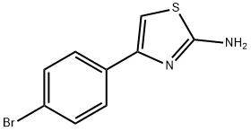 2-氨基-4-(4-溴苯基)噻唑, 2103-94-8, 结构式