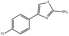 2-アミノ-4-(4-クロロフェニル)チアゾール 化学構造式