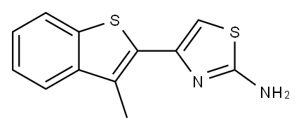4-(3-METHYL-1-BENZOTHIEN-2-YL)-1,3-THIAZOL-2-AMINE Structure