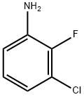 3-クロロ-2-フルオロアニリン 化学構造式