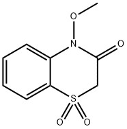 4-Methoxy-2H-1,4-benzothiazin-3(4H)-one 1,1-dioxide 结构式
