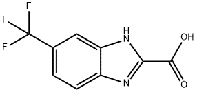 5-三氟甲基苯并咪唑-2-甲酸, 2107-39-3, 结构式