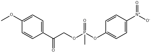 1-(4-methoxyphenyl)-2-[methyl-(4-nitrophenoxy)phosphoryl]oxy-ethanone Structure