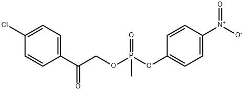 1-(4-chlorophenyl)-2-[methyl-(4-nitrophenoxy)phosphoryl]oxy-ethanone Structure