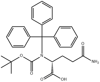 BOC-D-GLN(TRT)-OH Structure