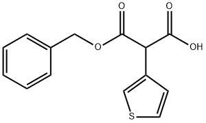 benzyl hydrogen 3-thienylmalonate Structure