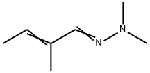 2-Methyl-2-butenal dimethyl hydrazone Structure