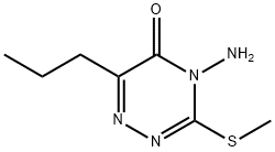 1,2,4-Triazin-5(4H)-one, 4-amino-3-(methylthio)-6-propyl- Structure