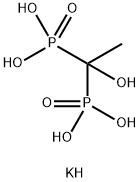 dipotassium dihydrogen (1-hydroxyethylidene)bisphosphonate Structure