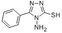 4-氨基-5-苯基-4H-三唑硫醇, 21089-45-2, 结构式