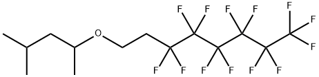 パーフルオロヘキシルエチルジメチルブチルエーテル 化学構造式