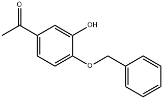 4-苄氧基-3-羟基苯乙酮 结构式