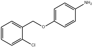 4-[(2-クロロベンジル)オキシ]アニリン 化学構造式