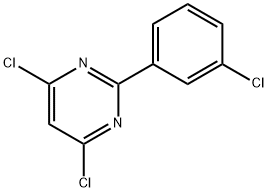 2-(3-CHLOROPHENYL)-4,6-DICHLOROPYRIMIDINE Structure