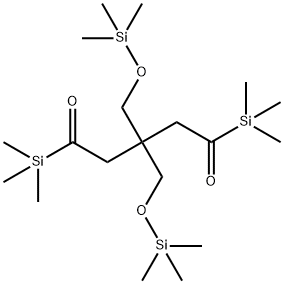 2,2,8,8-tetramethyl-5,5-bis[[(trimethylsilyl)oxy]methyl]-3,7-dioxa-2,8-disilanonane Structure