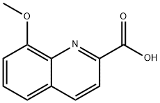 8-甲氧基-喹啉-2-羧酸 结构式