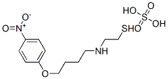 2-[4-(p-Nitrophenoxy)butyl]aminoethanethiol sulfate Structure