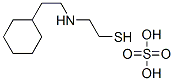 2-(2-シクロヘキシルエチル)アミノエタンチオールスルファート 化学構造式