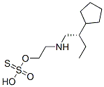 Thiosulfuric acid hydrogen S-[2-[(2-cyclopentylbutyl)amino]ethyl] ester Structure