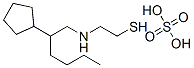 2-(2-Cyclopentylhexyl)aminoethanethiol sulfate Structure