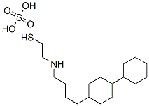 2-[[4-(4-Cyclohexylcyclohexyl)butyl]amino]ethanethiol sulfate Structure