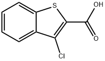 3-クロロベンゾ[b]チオフェン-2-カルボン酸 化学構造式