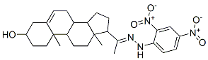 17-[N-[(2,4-dinitrophenyl)amino]-C-methyl-carbonimidoyl]-10,13-dimethy l-2,3,4,7,8,9,11,12,14,15,16,17-dodecahydro-1H-cyclopenta[a]phenanthre n-3-ol Struktur