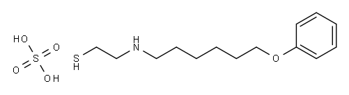 2-(6-Phenoxyhexyl)aminoethanethiol sulfate Structure
