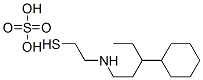 2-(3-Cyclohexylpentyl)aminoethanethiol sulfate Structure
