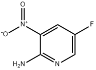 2-アミノ-5-フルオロ-3-ニトロピリジン 化学構造式