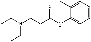 3-(ジエチルアミノ)-N-(2,6-ジメチルフェニル)プロパンアミド 化学構造式