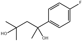 2-(p-Fluorophenyl)-4-methyl-2,4-pentanediol Structure
