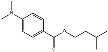 4-(ジメチルアミノ)安息香酸イソアミル 化学構造式