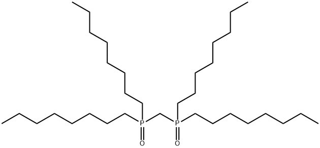 メチレンビス[ジオクチルホスフィンオキシド] 化学構造式