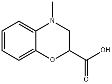 4-methyl-3,4-dihydro-2H-1,4-benzoxazine-2-carboxylic acid Structure