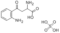 DL-犬尿氨酸硫酸盐 结构式