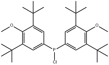 ビス(3,5-ジ-TERT-ブチル-4-メトキシフェニル)クロロホスフィン 化学構造式
