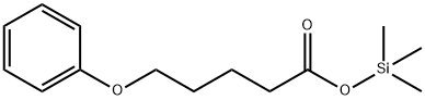 5-Phenoxyvaleric acid trimethylsilyl ester Struktur