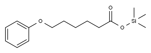 6-Phenoxyhexanoic acid trimethylsilyl ester 结构式